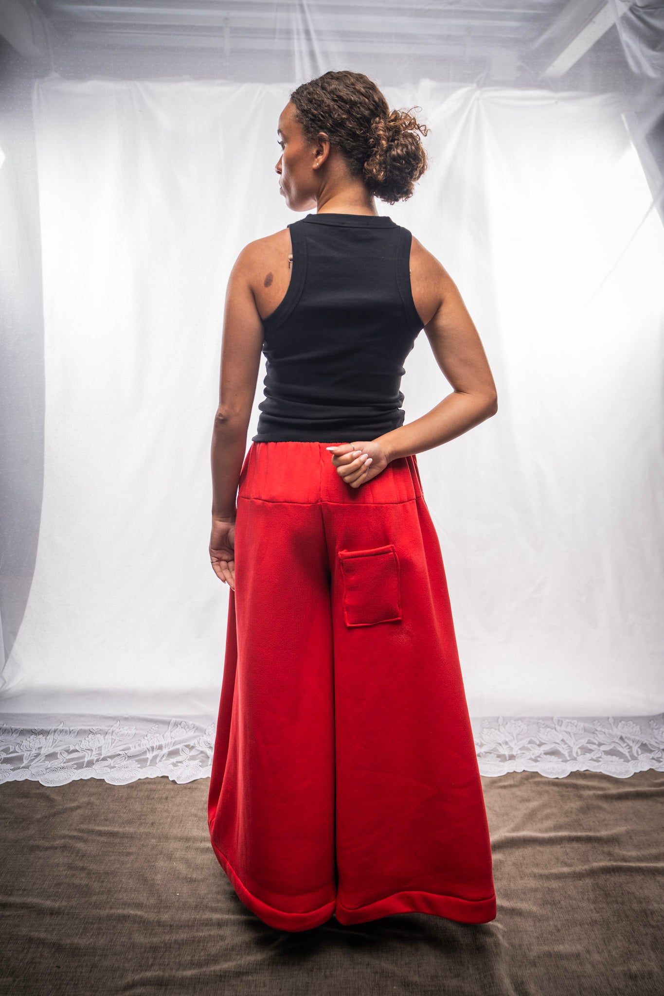 billie joggers - red