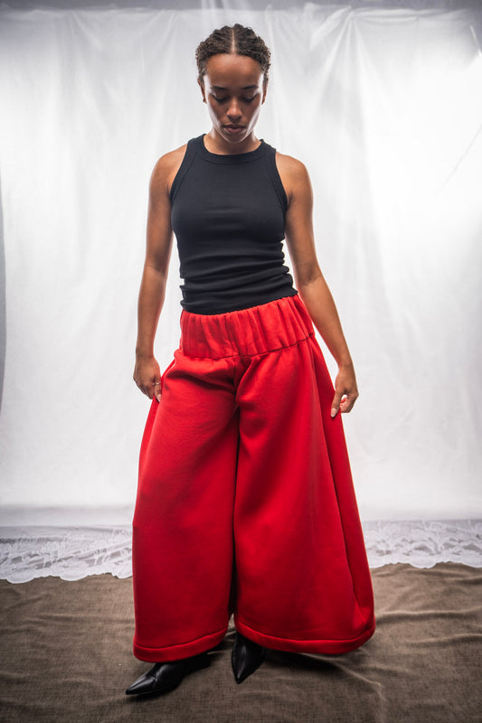 billie joggers - red